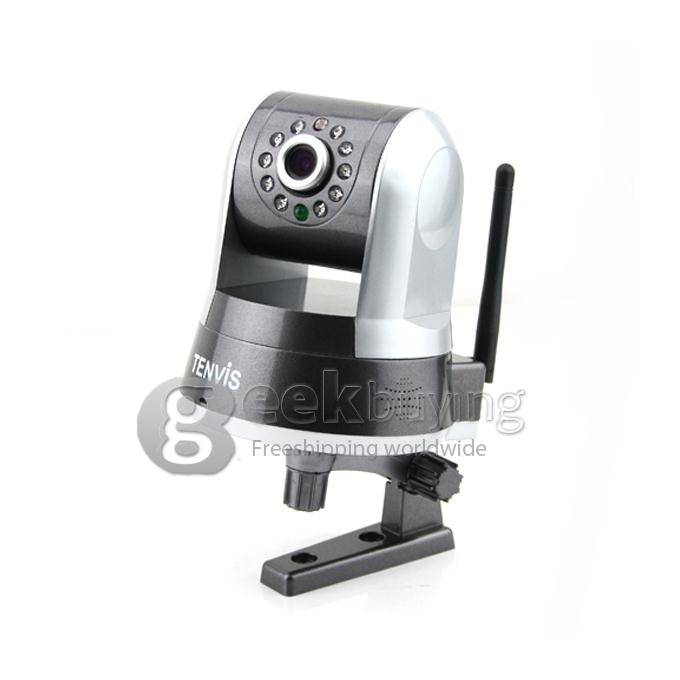 Tenvis IP ROBOT3 Wireless WIFI IP Camera(1.0MP CMOS, H.264,IR-CUT, Night Vision, 5X Digital Zoom Two-Way Audio) - Silver