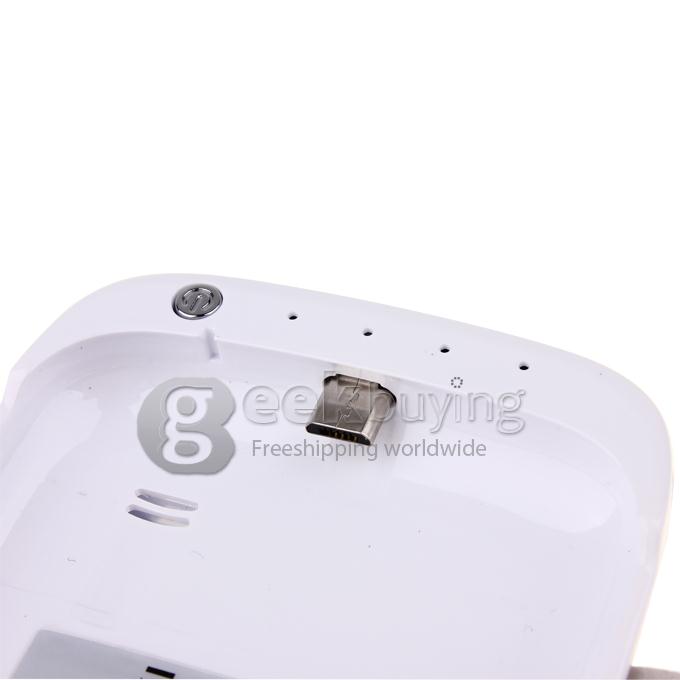 3000mAh Backup Battery Charger with Flip Case for Samsung Galaxy S4 Mini - White