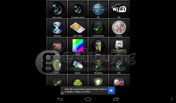 GB97 MTK8377 1.2GHz 7 inch Tablet PC Android 4.1 Dual Core Capacitive Touch Screen 1024*600 1G/8G - Red