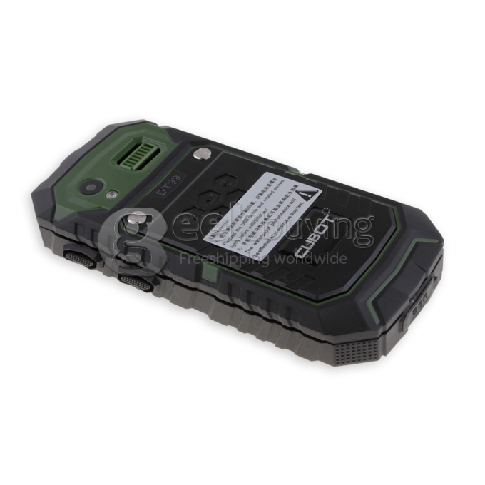 CUBOT DT99 2.2 Inch Waterproof Dustproof Shockproof Dual SIM Card Interphone with Bluetooth FM Camera-Green