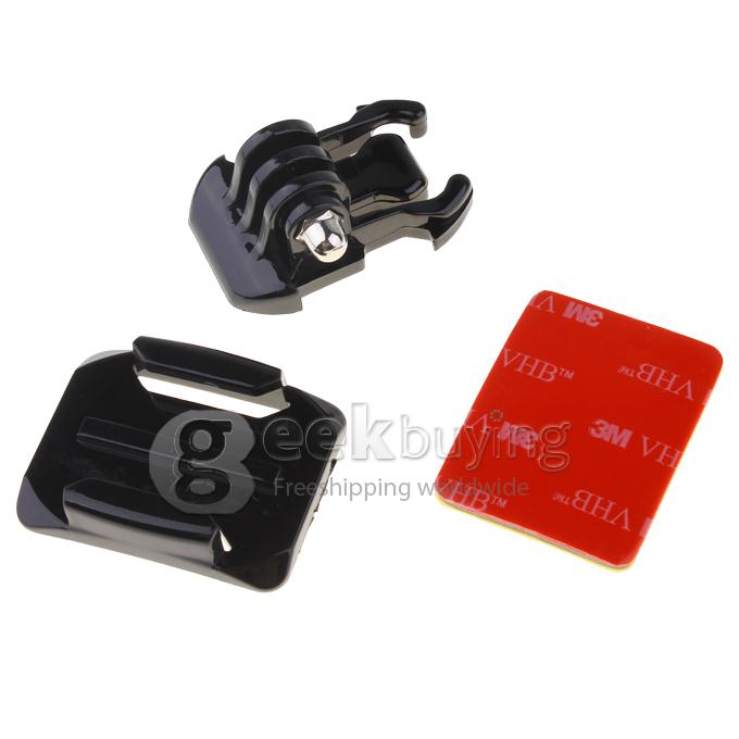Helmet Curved Surface with Quick Release Buckle Mount and 3M VHB Sticker For Gopro HERO 1 / 2 / 3 / 4 KEECOO Xiaomi Xiaoyi