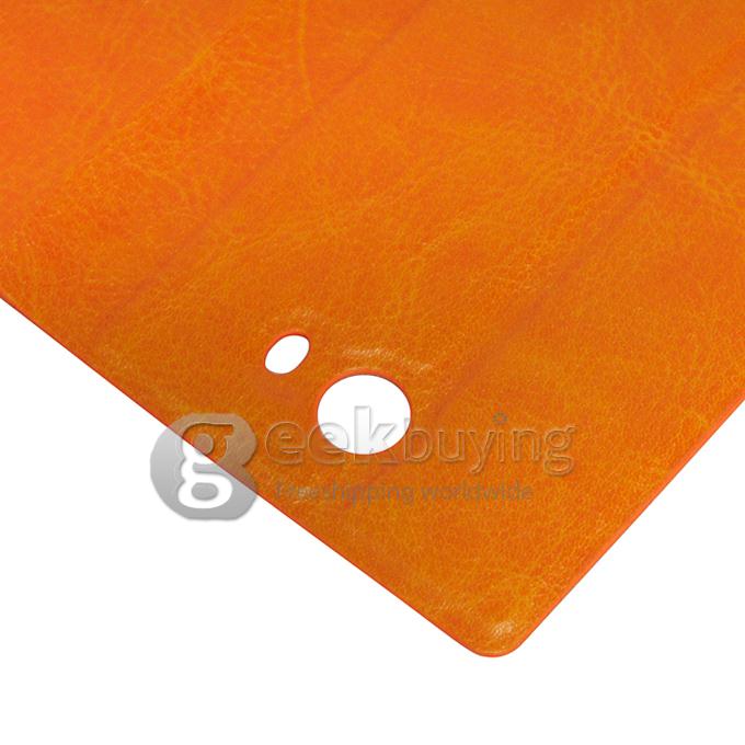 Flip PU Leather Cover Case for iocean X7 5 inch Smart Phone - Orange