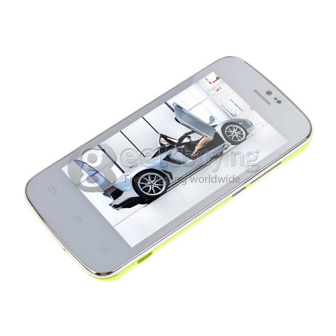 Doogee DG100 4.0inch WVGA Capacitive Screen MTK6572W Dual Core Smartphone 4GB ROM 5.0MP Camera Android 4.2 OS 3G/GPS-Green