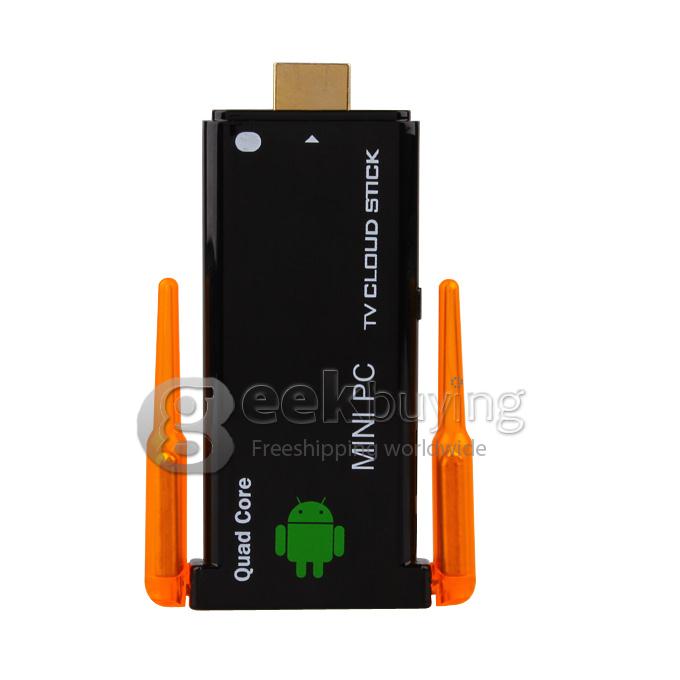 CX-919II GM282 RK3188T Quad Core Google Android 4.2 1.4GHz Mini TV BOX Dongle 2G/8G Dual External WiFi Antenna Bluetooth - Black