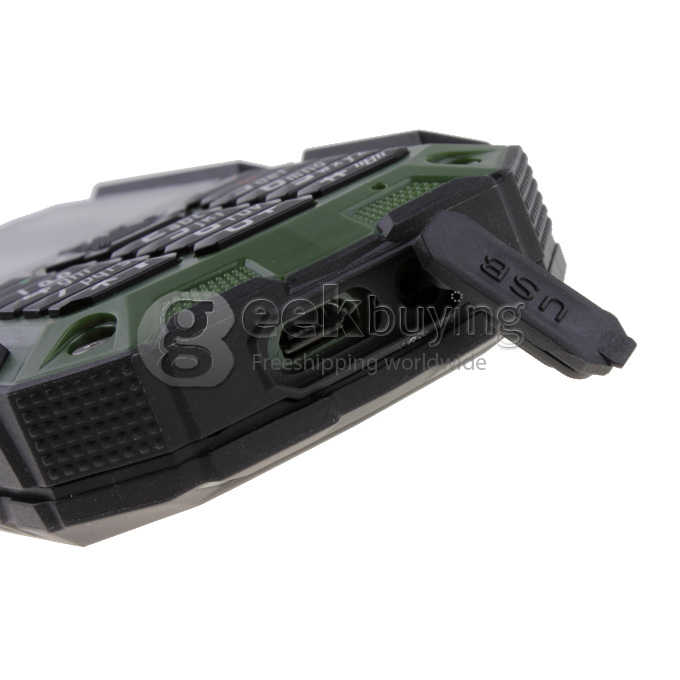 CUBOT DT99 2.2 Inch Waterproof Dustproof Shockproof Dual SIM Card Interphone with Bluetooth FM Camera-Green