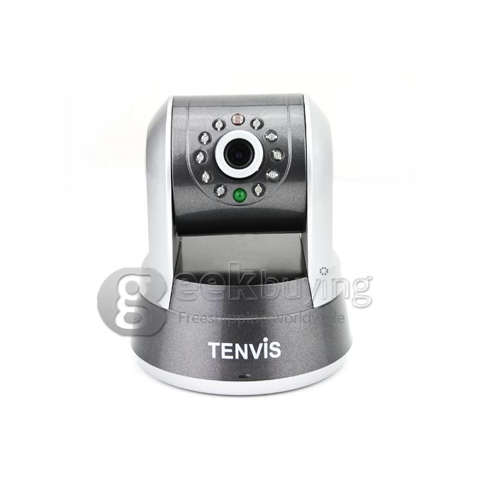 Tenvis IP ROBOT3 Wireless WIFI IP Camera(1.0MP CMOS, H.264,IR-CUT, Night Vision, 5X Digital Zoom Two-Way Audio) - Silver