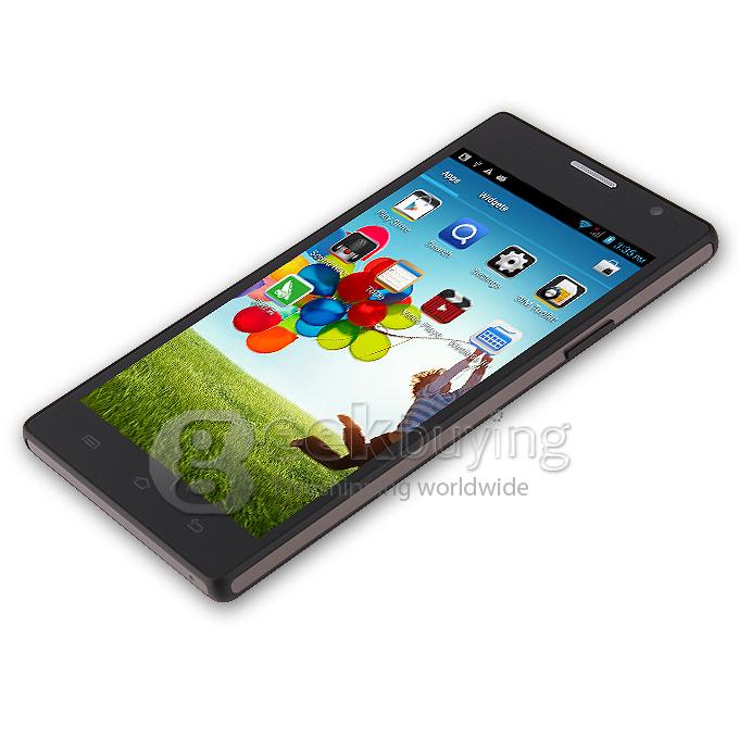 CUBOT C11 5.0Inch IPS Capacitive Screen MTK6572 Dual Core 1.2GHz Smart Phone 512MB+4G Android 4.2 OS Bluetooth/WiFi - Black