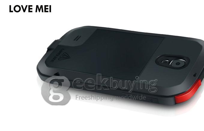 [Germany Stock]LOVE MEI Weather/Dirt/Shockproof Protect Case for Samsung Galaxy S4 IV i9500 - Black