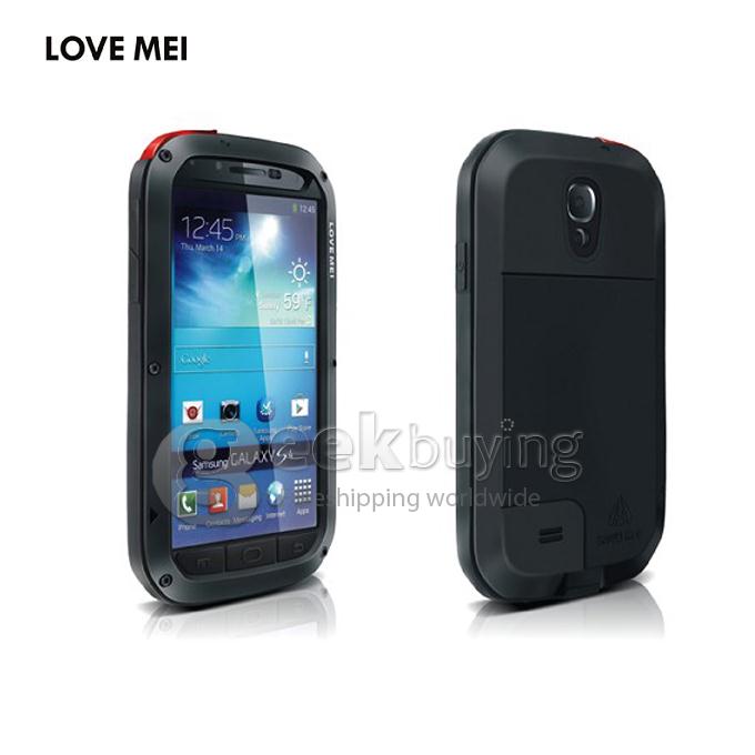 [Germany Stock]LOVE MEI Weather/Dirt/Shockproof Protect Case for Samsung Galaxy S4 IV i9500 - Black