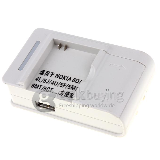 Portable Multifunction AC Plug Battery Charger Dock For GoPro HD HERO 2 Camera(US Plug)White