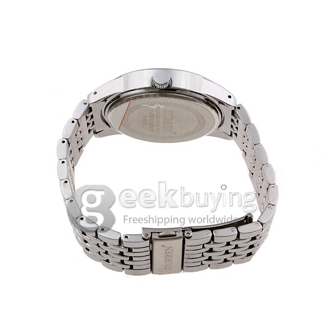 CURREN 8052 Stainless Steel Men's Fashion & Casual Watches - Silver