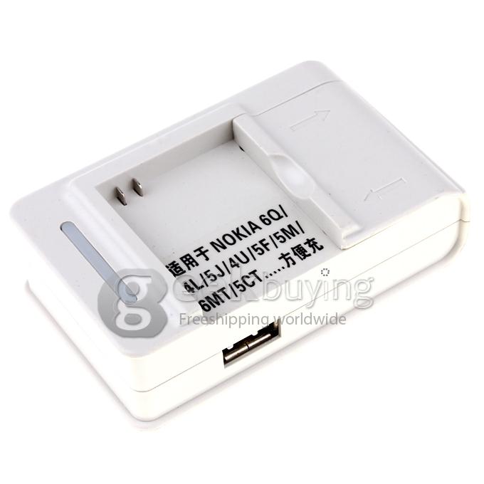 Portable Multifunction AC Plug Battery Charger Dock For GoPro HD HERO 2 Camera(US Plug)White