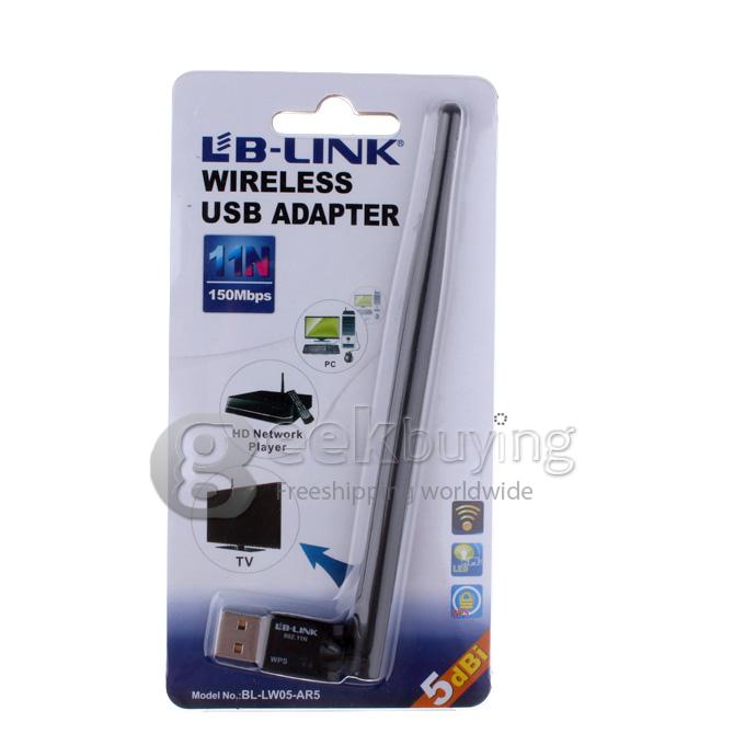 Mini 150Mbps USB WiFi Wireless Network Card 802.11 n/g/b LAN Adapter with 5dBi Antenna