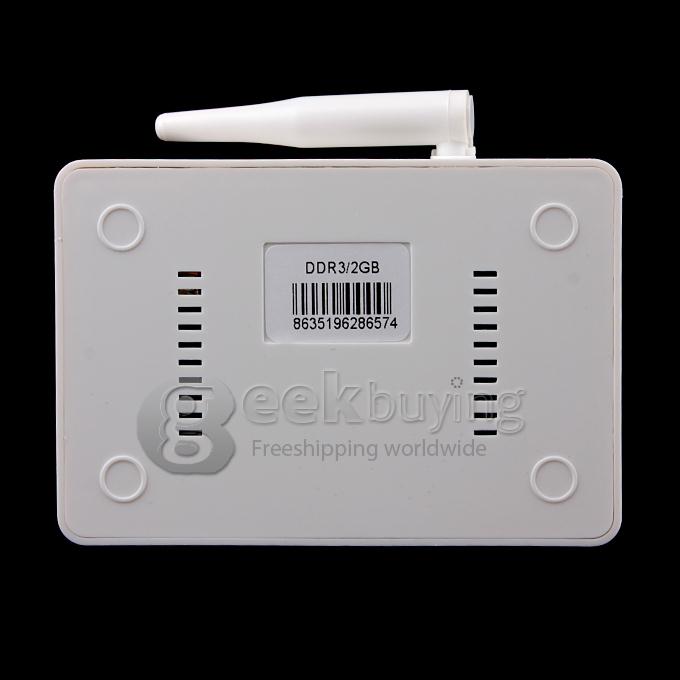 KD812 RK3188T Quad Core Google Android 4.2.2 OS Cortex-A9*2 1.4GHZ TV BOX 2G/8G Bluetooth Camera/MIC/External Wifi Antenna - White