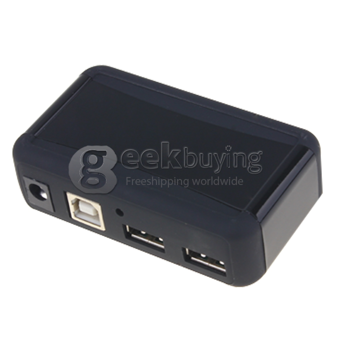 High Speed 7 Port USB 2.0 HUB with AC Power Charger Adapter