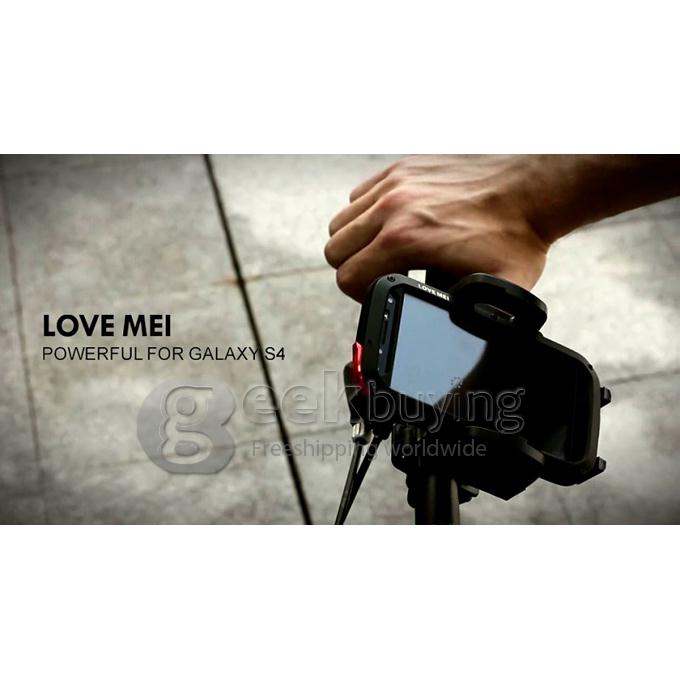 [Germany Stock]LOVE MEI Weather/Dirt/Shockproof Protect Case for Samsung Galaxy S4 IV i9500 - Black