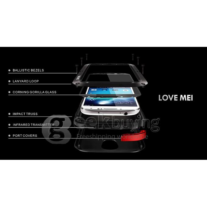 [Germany Stock]LOVE MEI Weather/Dirt/Shockproof Protect Case for Samsung Galaxy S4 IV i9500 - Black