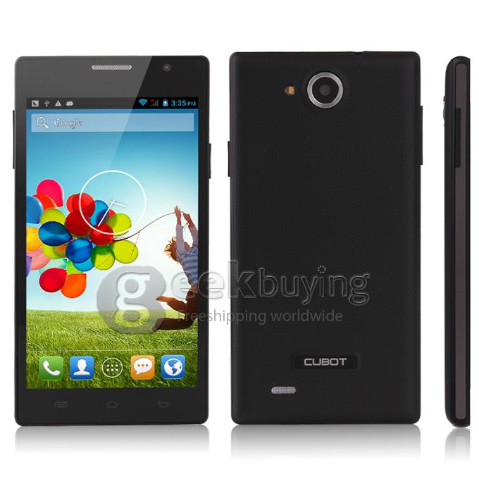 CUBOT C11 5.0Inch IPS Capacitive Screen MTK6572 Dual Core 1.2GHz Smart Phone 512MB+4G Android 4.2 OS Bluetooth/WiFi - Black