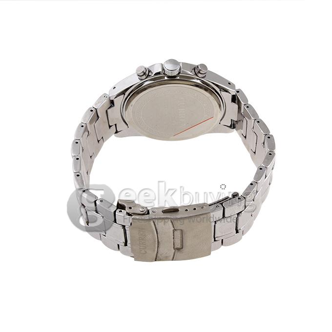 CURREN 8043 Stainless Steel Men's Fashion & Casual Watches - Silver