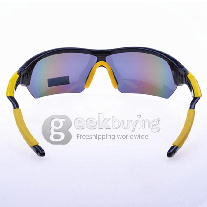 9360 Black Yellow Tr90 Half Frame Polarized Lens Sports Sunglasses 6144