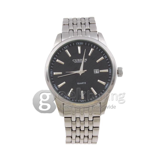 CURREN 8052 Stainless Steel Men's Fashion & Casual Watches - Silver