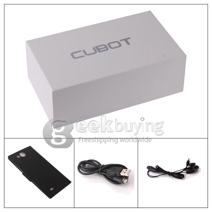 CUBOT C11 5.0Inch IPS Capacitive Screen MTK6572 Dual Core 1.2GHz Smart Phone 512MB+4G Android 4.2 OS Bluetooth/WiFi - Black