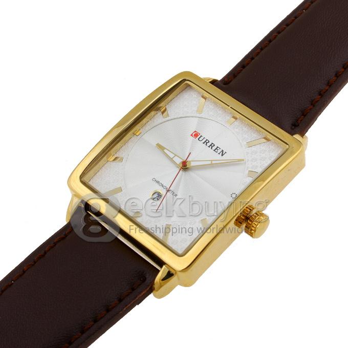 CURREN 8117 Stainless Steel Men's Fashion & Casual Watches - Golden