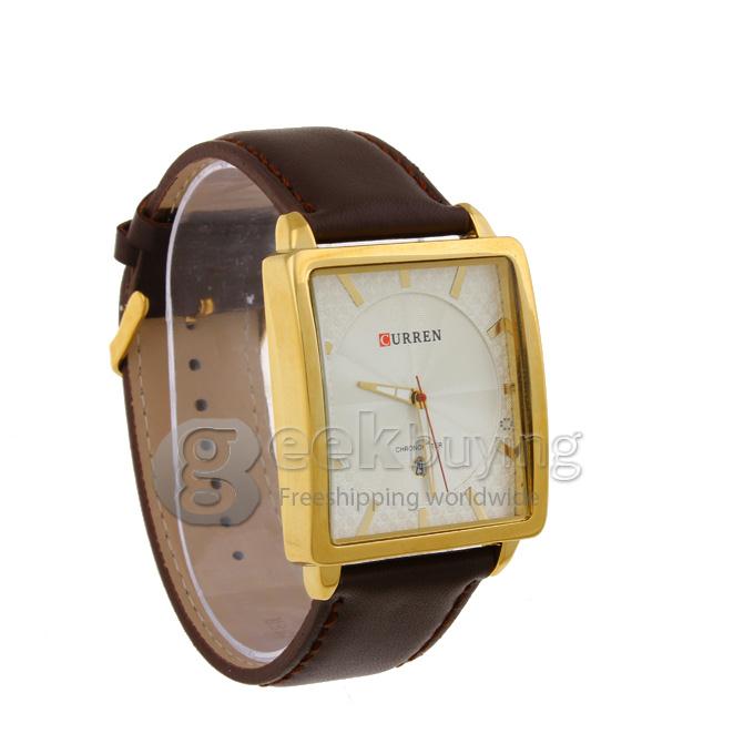 CURREN 8117 Stainless Steel Men's Fashion & Casual Watches - Golden