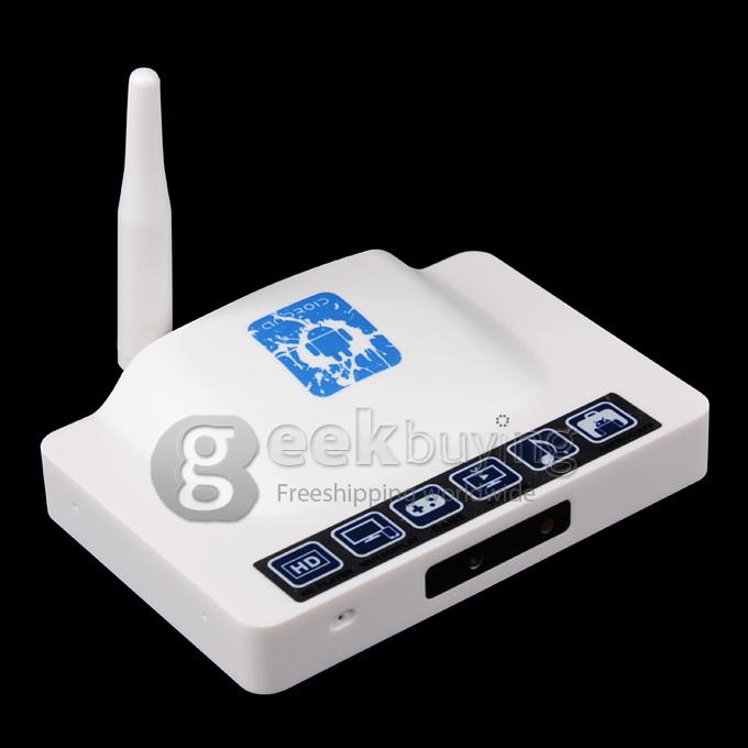 KD812 RK3188T Quad Core Google Android 4.2.2 OS Cortex-A9*2 1.4GHZ TV BOX 2G/8G Bluetooth Camera/MIC/External Wifi Antenna - White