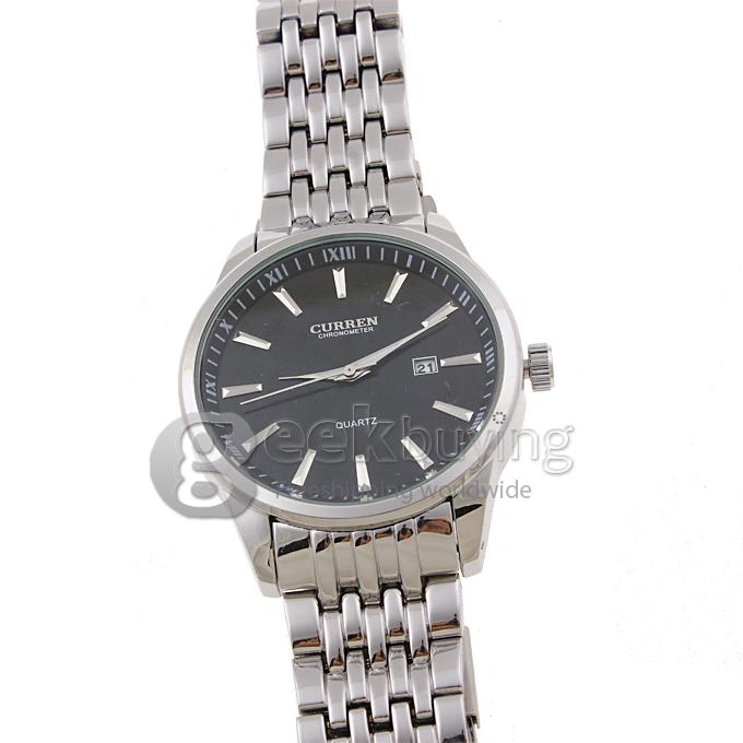 CURREN 8052 Stainless Steel Men's Fashion & Casual Watches - Silver