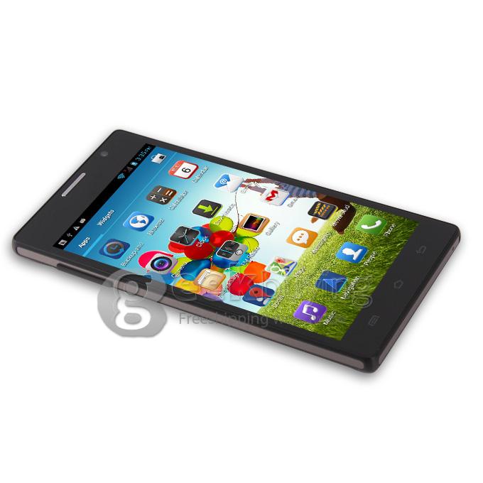 CUBOT C11 5.0Inch IPS Capacitive Screen MTK6572 Dual Core 1.2GHz Smart Phone 512MB+4G Android 4.2 OS Bluetooth/WiFi - Black