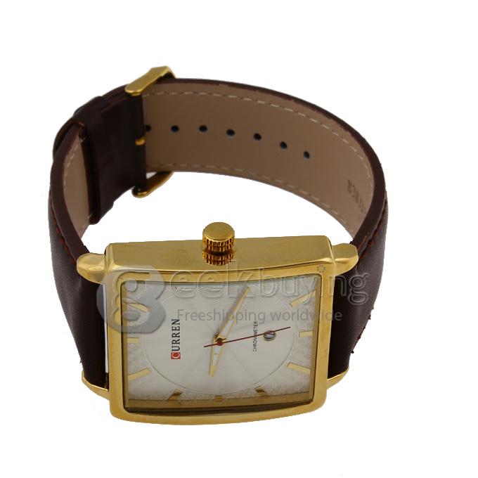 CURREN 8117 Stainless Steel Men's Fashion & Casual Watches - Golden
