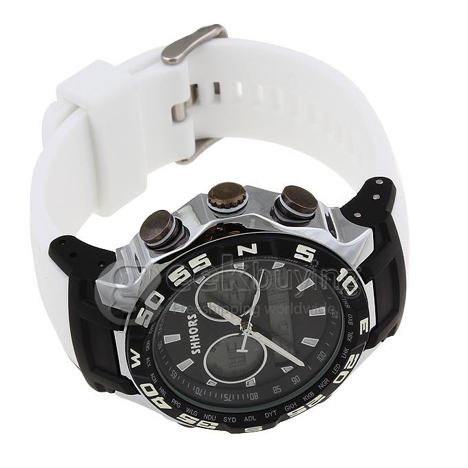 SHHORS 80071 Water Resistance Sports Watches - White