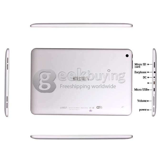 Cube U39GT RK3188 Quad Core 9 Inch Android 4.2 OS Tablet PC 2GB RAM 16GB ROM PLS Capacitive Touch Screen 1920*1280 