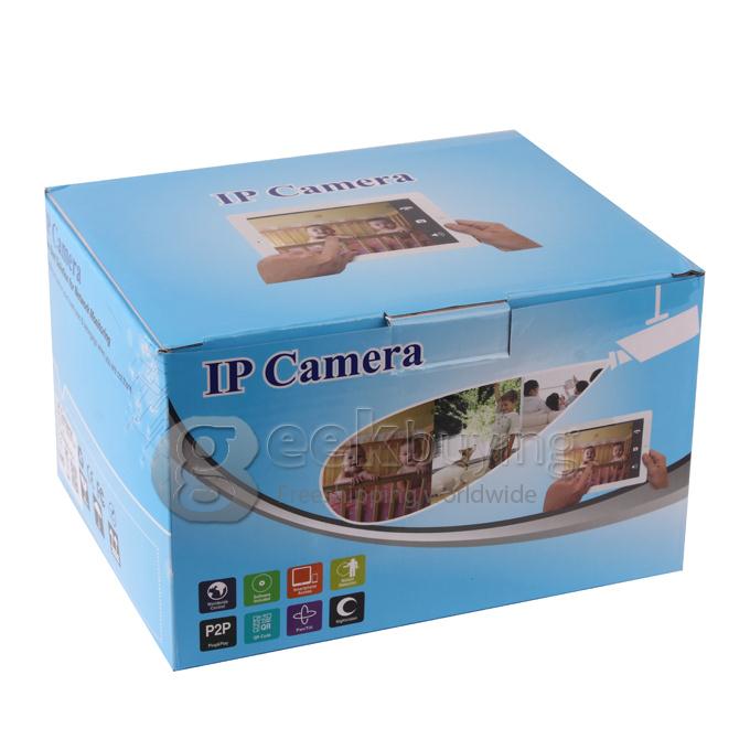 Sricam AP001 Indoor PTZ P2P Security Wireless IP Camera with M-JPEG Two-way Audio Motion Detection CMOS 300K Pixel Motion Detection Night Vision Wifi Function - Black