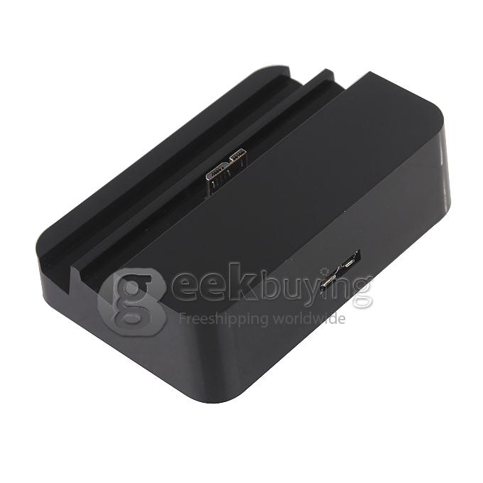 Battery & Dock Charger with Stand Holder Cradle for Samsung Galaxy Note 3 III N9000 - Black