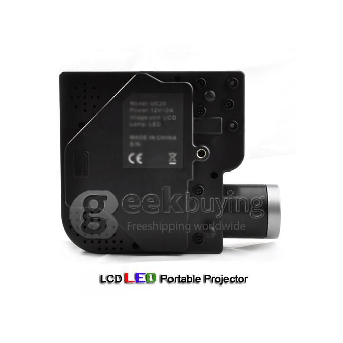 UC20 Portable 30 Lumens Multimedia LED LCD Projector with AV Port/USB/SD Slot