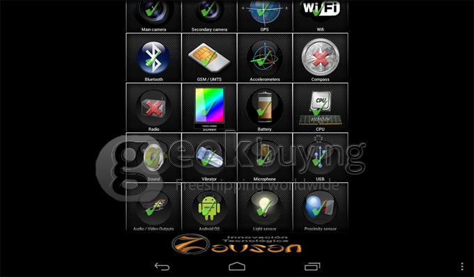 Aoson M73T MTK8389 1.2GHz 7 inch Tablet PC Android 4.2 Quad Core Capacitive Touch Screen 1024*600 1GB/8GB - Black + White