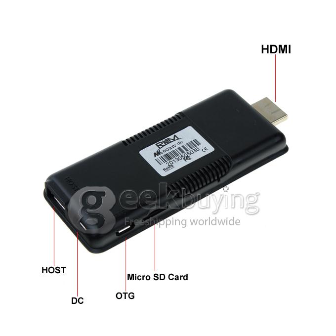 Rikomagic MK802IV Android 4.2 OS RK3188T Quad Core 1.4Ghz Mini PC TV BOX 2G/16G Bluetooth WIFI - Black