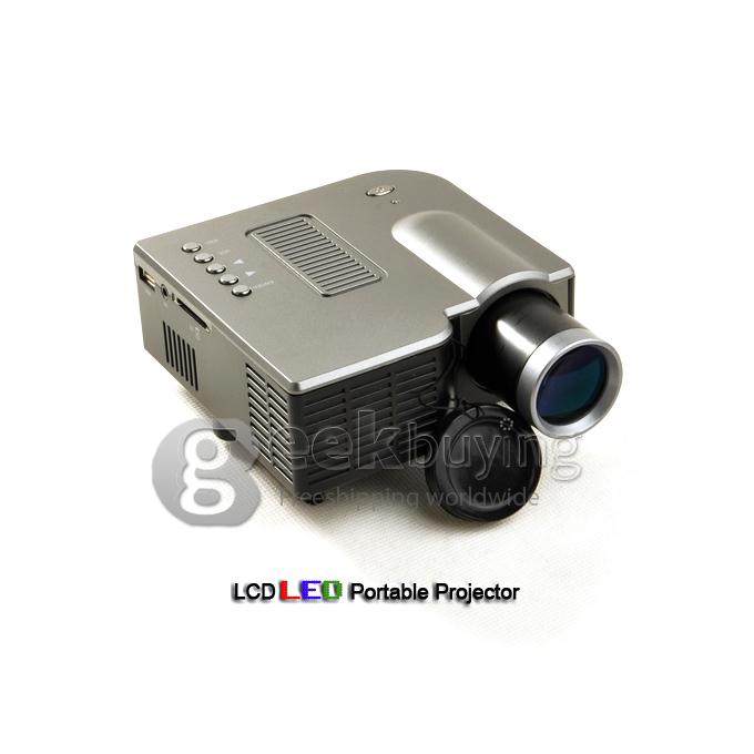 UC20 Portable 30 Lumens Multimedia LED LCD Projector with AV Port/USB/SD Slot