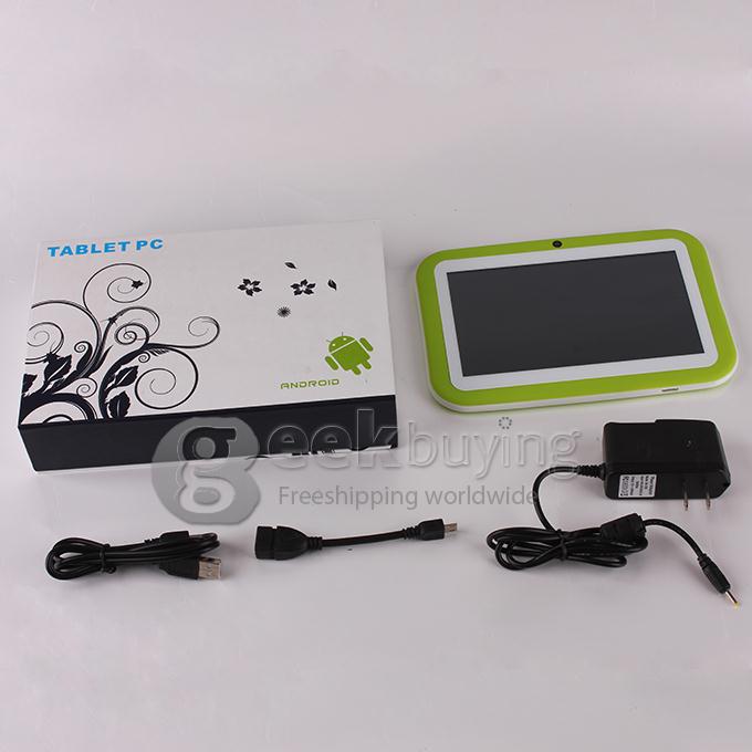 X90 Kids Pad RK2928 1.0GHz 7 inch Tablet PC Children Tablet Android 4.1 Capacitive Touch Screen 1024*600 512MB/8GB - Green