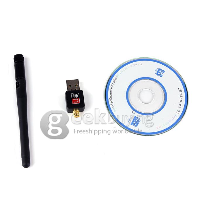 150Mbps USB 2.0 Wireless Network Networking Card LAN Adapter with Wireless Antenna