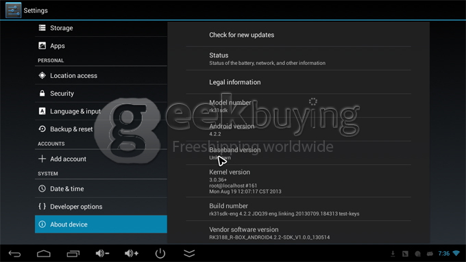 [US Stock]Original T-R42 RK3188T Quad Core Google Android 4.2.2 Cortex-A9 1.4 GHz Mini TV BOX HDMI HDD Player 2G/8G Bluetooth/RJ45 US PLUG - Black