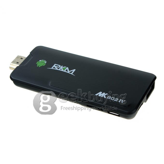 Rikomagic MK802IV Android 4.2 OS RK3188T Quad Core 1.4Ghz Mini PC TV BOX 2G/16G Bluetooth WIFI - Black