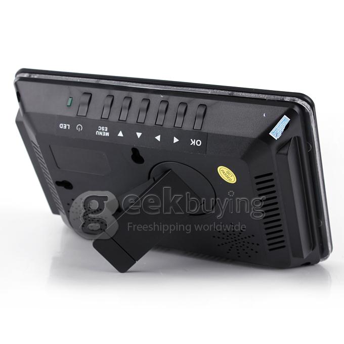 ZJ1285-DVR4 4CH 7 Inch 2.4GHz Wireless Night Vision Camera Monitor System for Office/Baby DVR Monitoring (US Plug) Black