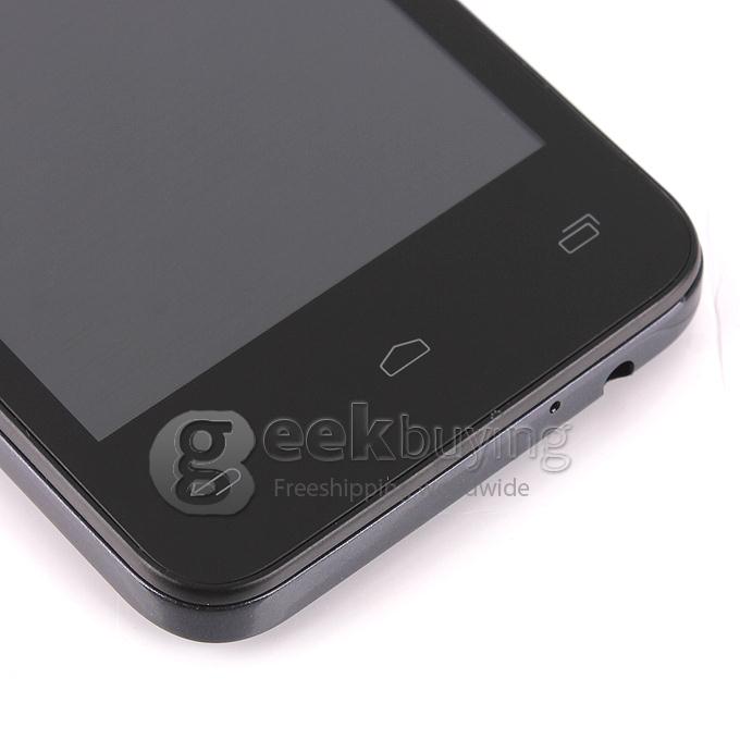 W101 4.0inch WVGA Capacitive Screen MTK6572W Dual Core Smartphone 4GB ROM 5.0MP Camera Android 4.2 OS 3G/GPS - Black