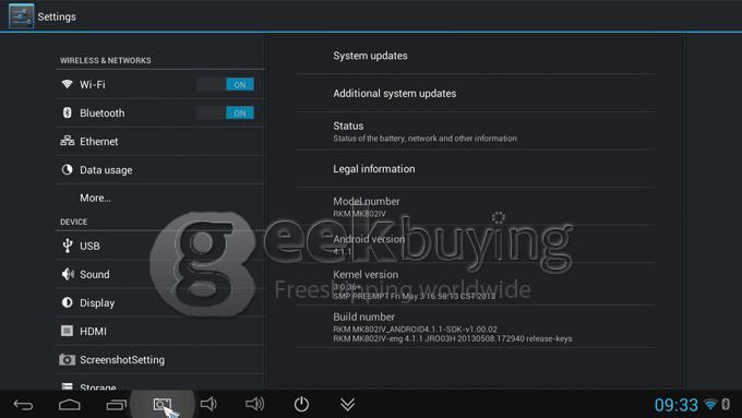 Rikomagic MK802IV Android 4.2 OS RK3188T Quad Core 1.4Ghz Mini PC TV BOX 2G/16G Bluetooth WIFI - Black