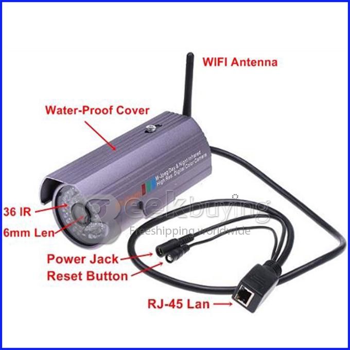 Wanscam JW0006 WiFi Outdoor P2P 300k Pixel 36LED IR Wireless IP Camera Motion detection for iPhone Android Phone
