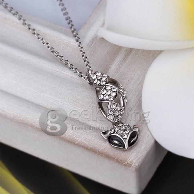18KRGP Silver Fox-shaped Diamond 