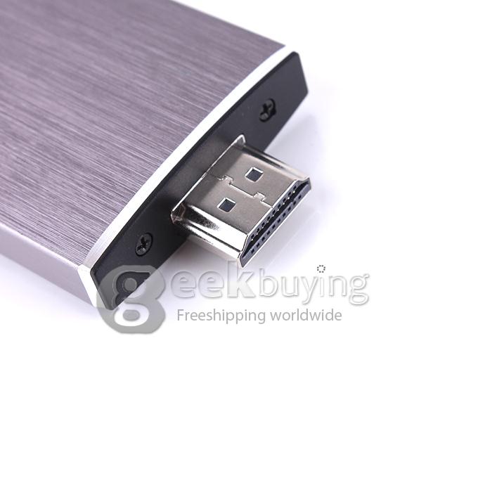 GK525 RK3188T Quad Core 1.4Ghz Android 4.2.2 OS Mini TV BOX Dongle 2G/8G Bluetooth 2.0MP Camera Microphone External Wifi Antenna - Brown